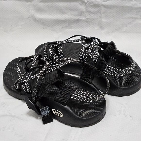 Chaco Women's Black and White Strappy Sandals - Picture 8 of 8